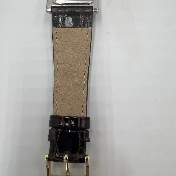 Kenneth Cole Watch New York Croc Leather - Brown 9 Inch Dark Brown Exceptional!
